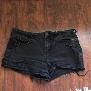 Old Navy Black Ripped Jean shorts